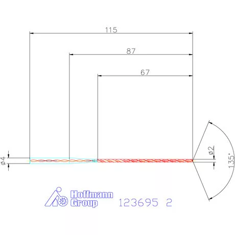 Garant VHM-HPC mélyfurat fúró hengeres szárral DIN 6535 HA 30×D 2 mm