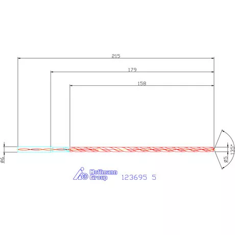 Garant VHM-HPC mélyfurat fúró hengeres szárral DIN 6535 HA 30×D 5 mm
