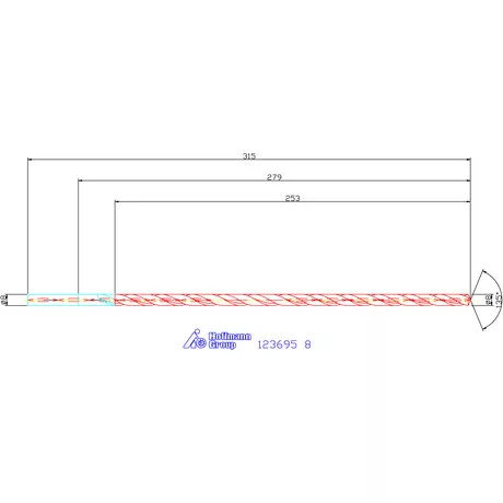 Garant VHM-HPC mélyfurat fúró hengeres szárral DIN 6535 HA 30×D 8 mm