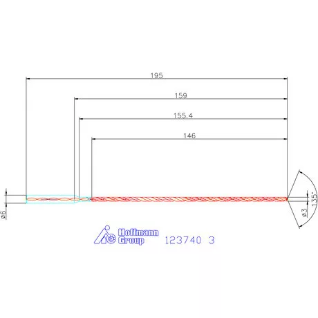 Garant VHM-HPC mélyfurat fúró hengeres szárral DIN 6535 HA 40×D 3 mm