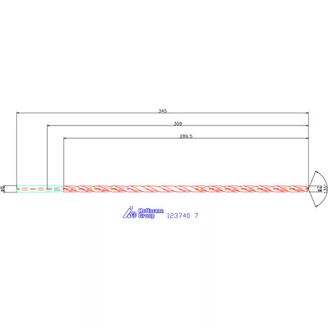 Garant VHM-HPC mélyfurat fúró hengeres szárral DIN 6535 HA 40×D 7 mm