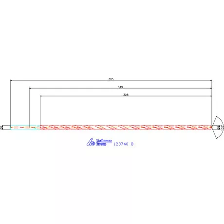Garant VHM-HPC mélyfurat fúró hengeres szárral DIN 6535 HA 40×D 8 mm