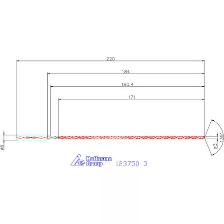 Garant VHM-HPC mélyfurat fúró hengeres szárral DIN 6535 HA 50×D 3 mm