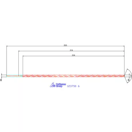 Garant VHM-HPC mélyfurat fúró hengeres szárral DIN 6535 HA 50×D 6 mm