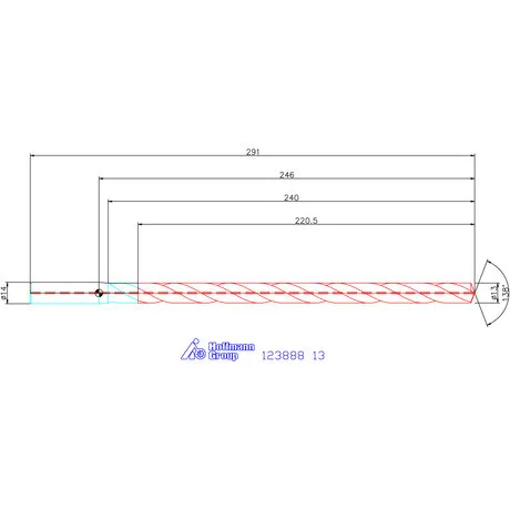 Garant Garant Master Steel DEEP VHM mélyfurat fúró hengeres szárral DIN 6535 HA 16×D 13 mm