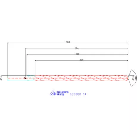 Garant Garant Master Steel DEEP VHM mélyfurat fúró hengeres szárral DIN 6535 HA 16×D 14 mm