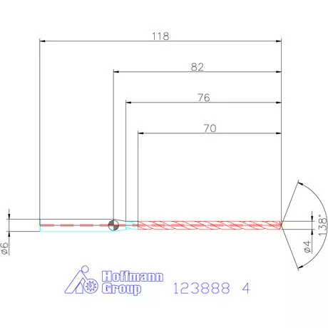 Garant Garant Master Steel DEEP VHM mélyfurat fúró hengeres szárral DIN 6535 HA 16×D 4 mm