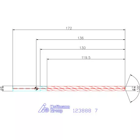 Garant Garant Master Steel DEEP VHM mélyfurat fúró hengeres szárral DIN 6535 HA 16×D 7 mm