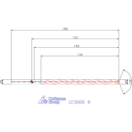Garant Garant Master Steel DEEP VHM mélyfurat fúró hengeres szárral DIN 6535 HA 16×D 8 mm