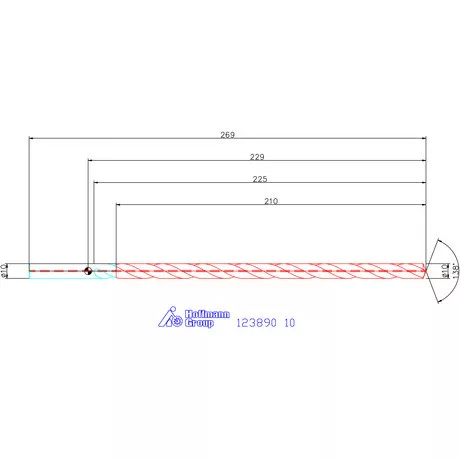 Garant Garant Master Steel DEEP VHM-HPC másodlagos vezetőfúró hengeres szárral DIN 6535 HA 20×D 10 mm