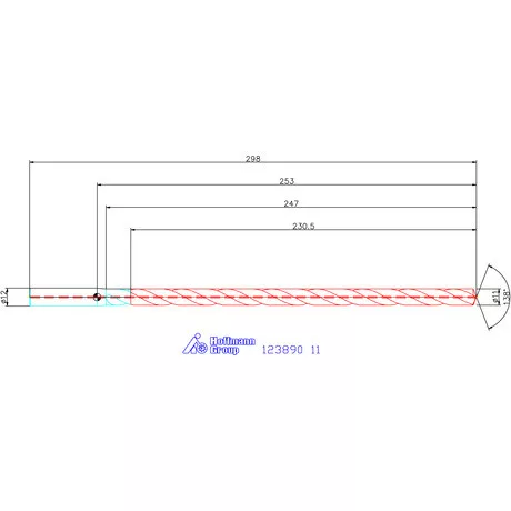 Garant Garant Master Steel DEEP VHM-HPC másodlagos vezetőfúró hengeres szárral DIN 6535 HA 20×D 11 mm