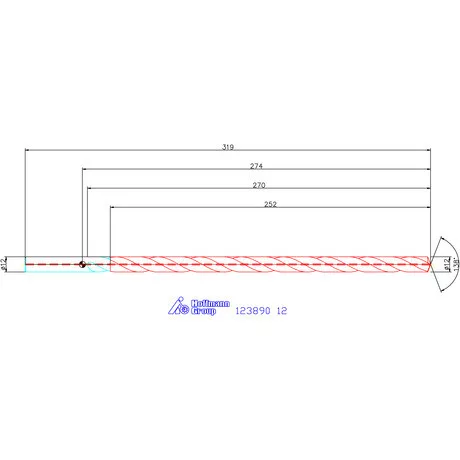 Garant Garant Master Steel DEEP VHM-HPC másodlagos vezetőfúró hengeres szárral DIN 6535 HA 20×D 12 mm