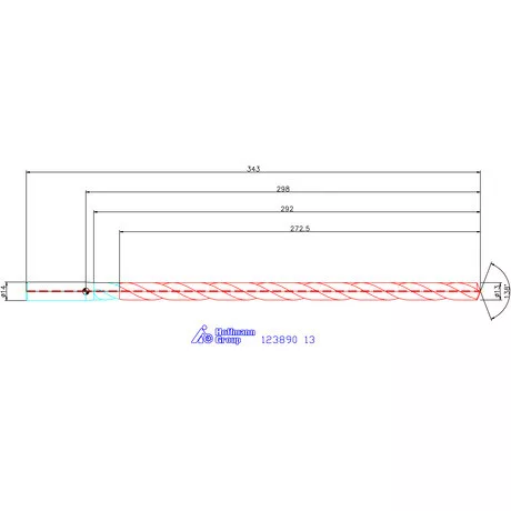 Garant Garant Master Steel DEEP VHM-HPC másodlagos vezetőfúró hengeres szárral DIN 6535 HA 20×D 13 mm