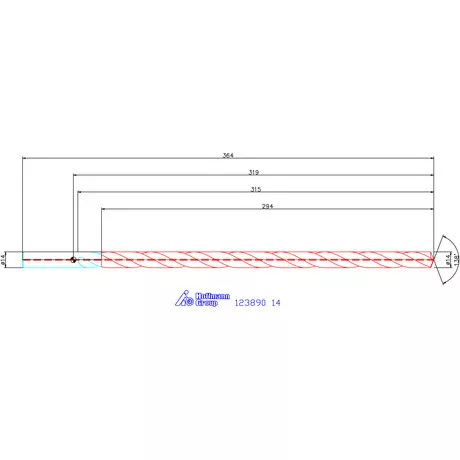 Garant Garant Master Steel DEEP VHM-HPC másodlagos vezetőfúró hengeres szárral DIN 6535 HA 20×D 14 mm