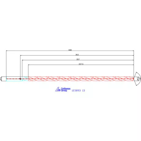 Garant Garant Master Steel DEEP VHM mélyfurat fúró hengeres szárral DIN 6535 HA 25×D 13 mm