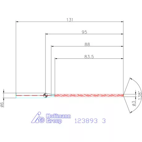 Garant Garant Master Steel DEEP VHM mélyfurat fúró hengeres szárral DIN 6535 HA 25×D 3 mm