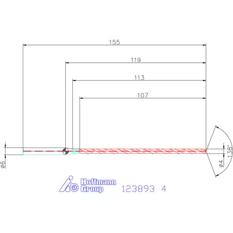 Garant Garant Master Steel DEEP VHM mélyfurat fúró hengeres szárral DIN 6535 HA 25×D 4 mm