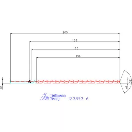 Garant Garant Master Steel DEEP VHM mélyfurat fúró hengeres szárral DIN 6535 HA 25×D 6 mm