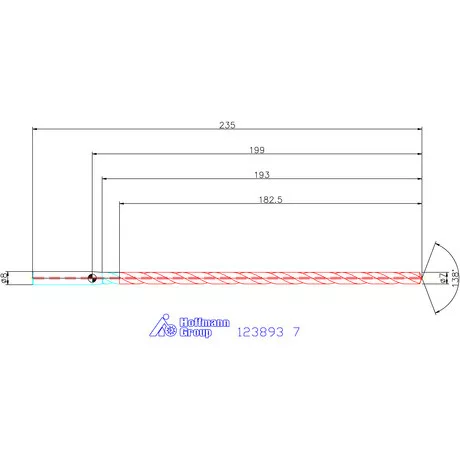 Garant Garant Master Steel DEEP VHM mélyfurat fúró hengeres szárral DIN 6535 HA 25×D 7 mm