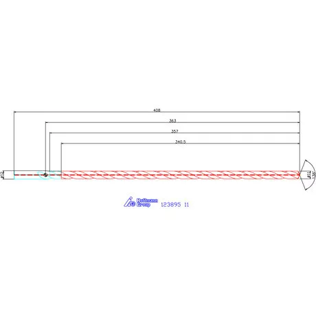 Garant Garant Master Steel DEEP VHM mélyfurat fúró hengeres szárral DIN 6535 HA 30×D 11 mm