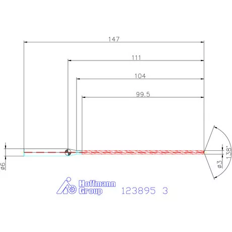 Garant Garant Master Steel DEEP VHM mélyfurat fúró hengeres szárral DIN 6535 HA 30×D 3 mm
