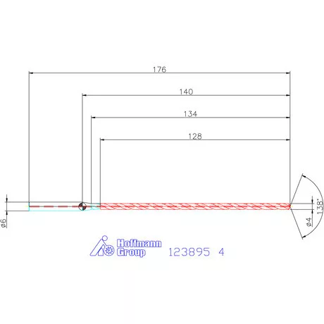 Garant Garant Master Steel DEEP VHM mélyfurat fúró hengeres szárral DIN 6535 HA 30×D 4 mm