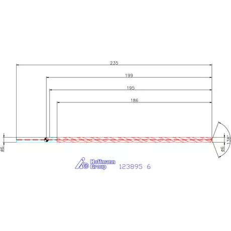 Garant Garant Master Steel DEEP VHM mélyfurat fúró hengeres szárral DIN 6535 HA 30×D 6 mm