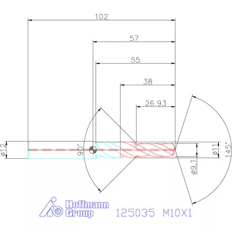 Garant Garant Master Steel FEED VHM lépcsős fúró M10X1