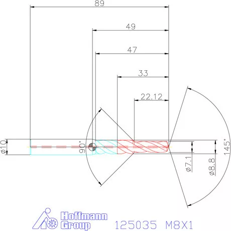 Garant Garant Master Steel FEED VHM lépcsős fúró M8X1