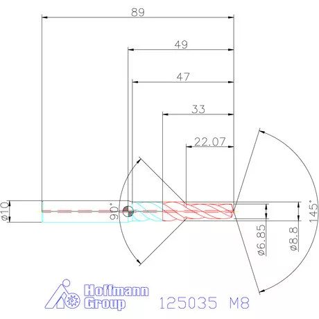 Garant Garant Master Steel FEED VHM lépcsős fúró M8