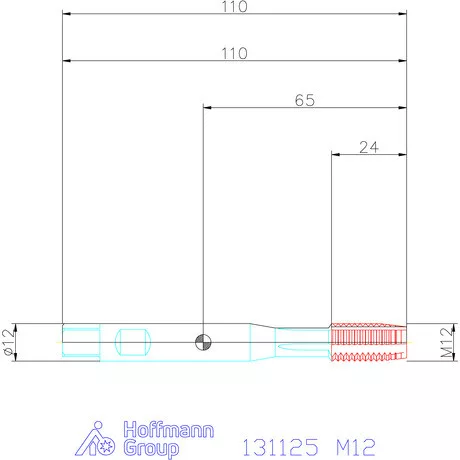 Garant Gépi menetfúró szinkronorsókhoz HSS-E-PM M12