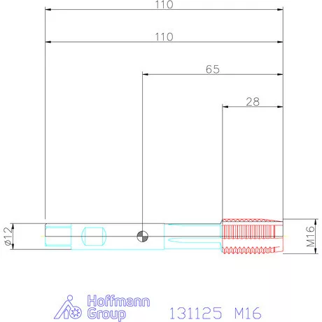 Garant Gépi menetfúró szinkronorsókhoz HSS-E-PM M16