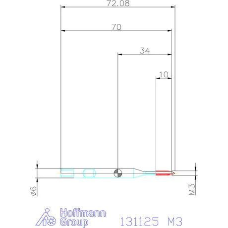 Garant Gépi menetfúró szinkronorsókhoz HSS-E-PM M3