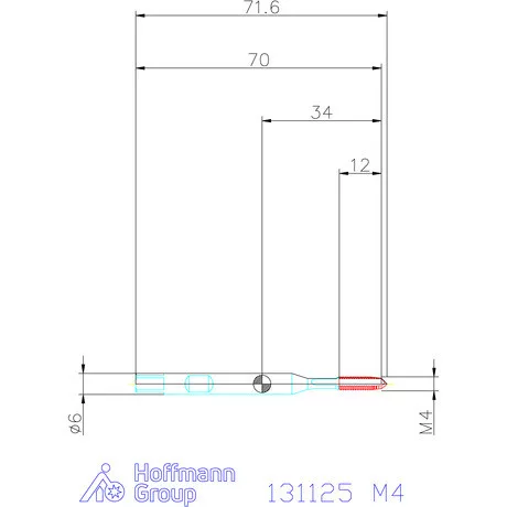 Garant Gépi menetfúró szinkronorsókhoz HSS-E-PM M4