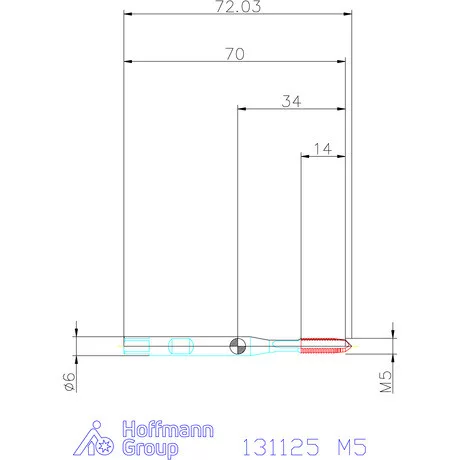Garant Gépi menetfúró szinkronorsókhoz HSS-E-PM M5
