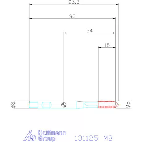Garant Gépi menetfúró szinkronorsókhoz HSS-E-PM M8