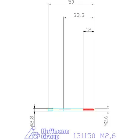 Garant Gépi menetfúró Form B DIN 371 M2,6