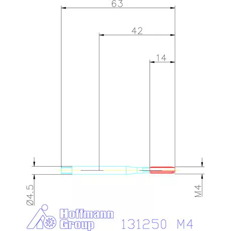 Garant Gépi menetfúró Form C DIN 371/376 M4