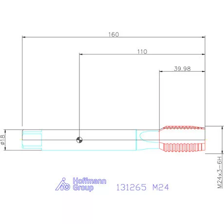 Holex Holex Clever Tap gépi menetfúró Form B DIN 371/376 M24
