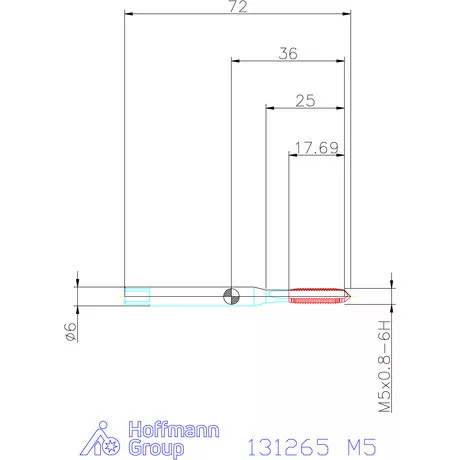 Holex Holex Clever Tap gépi menetfúró Form B DIN 371/376 M5