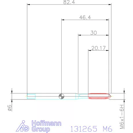 Holex Holex Clever Tap gépi menetfúró Form B DIN 371/376 M6