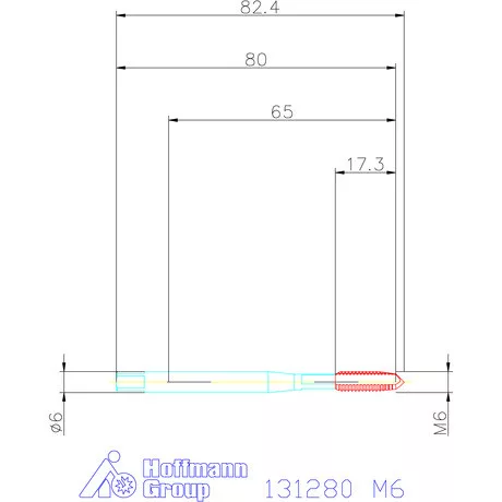 Garant Gépi menetfúró HSS-E-PM Form B M6