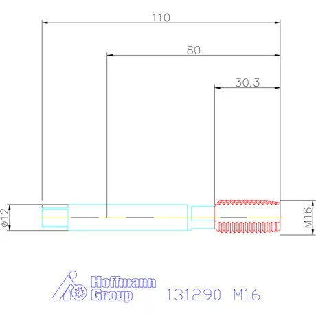 Garant Gépi menetfúró HSS-E-PM Form CS M16