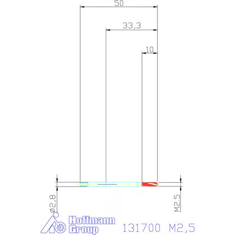 Garant Gépi menetfúró M2,5