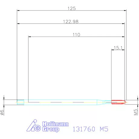 Garant Gépi menetfúró Form B extra hosszú M5