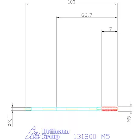 Garant Gépi menetfúró hosszú M5