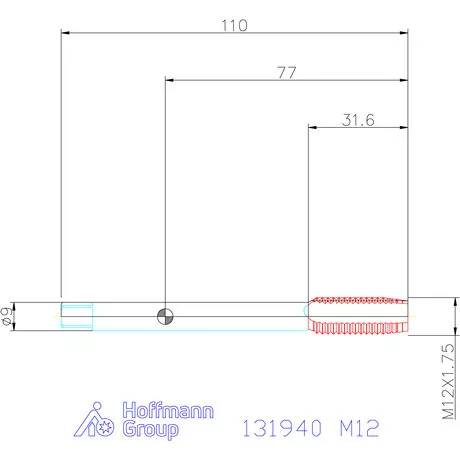 Garant Garant Master Tap Steel<sup>HT</sup> gépi menetfúró HSS-E-PM Form B 6HX M12