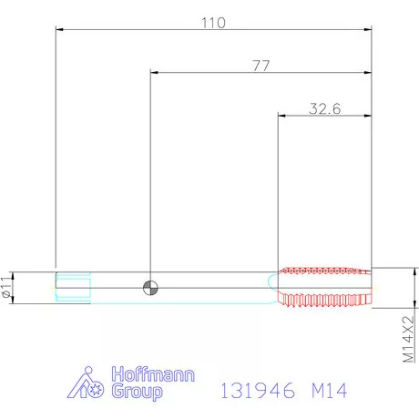 Garant Garant Master Tap Steel<sup>HT</sup> gépi menetfúró HSS-E-PM Form B 6GX M14
