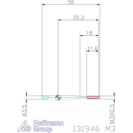 Garant Garant Master Tap Steel<sup>HT</sup> gépi menetfúró HSS-E-PM Form B 6GX M3