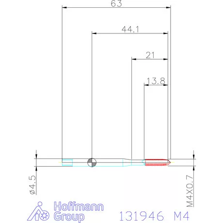 Garant Garant Master Tap Steel<sup>HT</sup> gépi menetfúró HSS-E-PM Form B 6GX M4